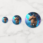 SlipperyJoe's Man ondergoed piek paars blauw Confetti (Achterkanten)