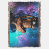 SlipperyJoe's Man ondergoed piek paars blauw Deken (Voorkant Verticaal)