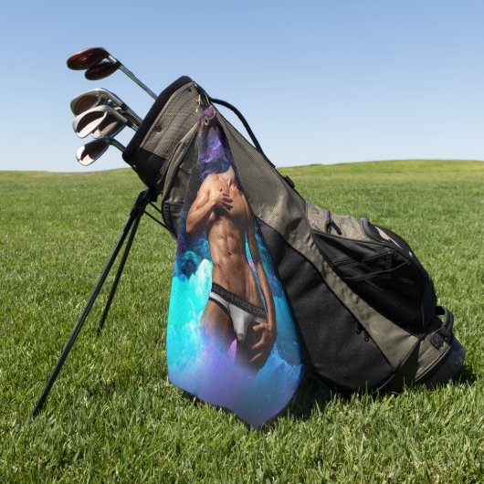 SlipperyJoe's Man ondergoed piek paars blauw Golfhanddoek (Groen)