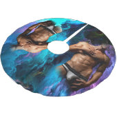 SlipperyJoe's Man ondergoed piek paars blauw Kerstboom Rok (Gekanteld)