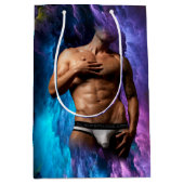 SlipperyJoe's Man ondergoed piek paars blauw Medium Cadeauzakje (Voorkant)