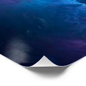 SlipperyJoe's Man ondergoed piek paars blauw Perfect Poster (Hoek)