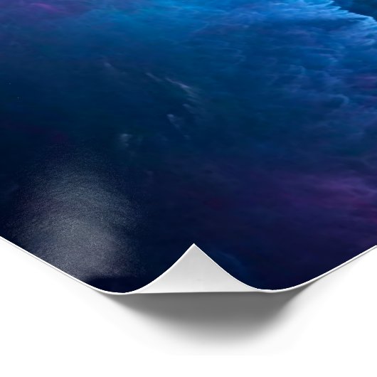 SlipperyJoe's Man ondergoed piek paars blauw Perfect Poster (Hoek)