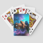 SlipperyJoe's Man ondergoed piek paars blauw Pokerkaarten (Achterkant)