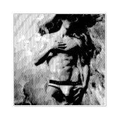 SlipperyJoe's Man ondergoed piek paars blauw Rubberstempel (Afrduk)