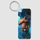 SlipperyJoe's Man ondergoed piek paars blauw Sleutelhanger (Voorkant)