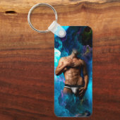 SlipperyJoe's Man ondergoed piek paars blauw Sleutelhanger (Voorkant)