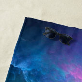 SlipperyJoe's Man ondergoed piek paars blauw Strandlaken (In situ)