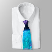 SlipperyJoe's Man ondergoed piek paars blauw Stropdas (Gebonden)