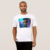 SlipperyJoe's Man ondergoed piek paars blauw T-shirt (Voorkant volledig)