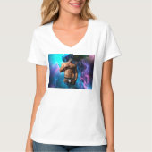 SlipperyJoe's Man ondergoed piek paars blauw T-shirt (Voorkant)