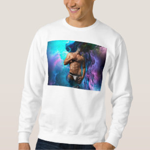 SlipperyJoe's Man ondergoed piek paars blauw Trui