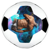 SlipperyJoe's Man ondergoed piek paars blauw Voetbal (Gedraaid)