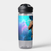 SlipperyJoe's Man ondergoed piek paars blauw Waterfles (Voorkant)