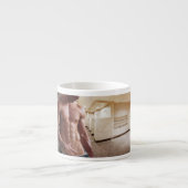 SlipperyJoe's Man sixpack shirtless sexy musculair Espresso Kop (Voorkant)