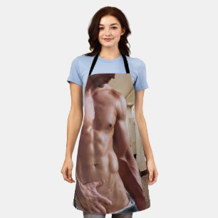 SlipperyJoe's Man sixpack shirtless sexy musculair Schort