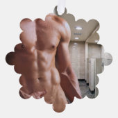 SlipperyJoe's Man sixpack shirtless sexy six pack Ornament Kaart (Voorkant)