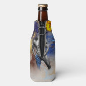 SlipperyJoe's Man steamy shirtloze borstrokken Flesjeskoeler (Fles Achterkant)