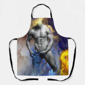 SlipperyJoe's Man steamy shirtloze borstrokken Schort (Voorkant)