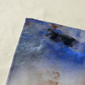 SlipperyJoe's Man steamy shirtloze borstrokken Strandlaken (In situ)