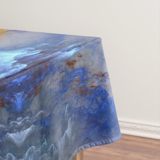 SlipperyJoe's Man steamy shirtloze borstrokken Tafelkleed (Voorbeeld)