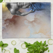 SlipperyJoe's Man steamy shirtloze borstrokken Theedoek (Gevouwen)