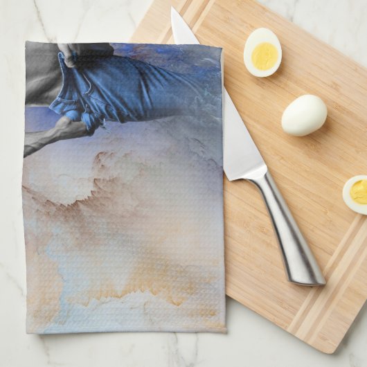 SlipperyJoe's Man steamy shirtloze borstrokken Theedoek (Quarter Fold)