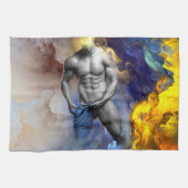 SlipperyJoe's Man steamy shirtloze borstrokken Theedoek (Horizontaal)