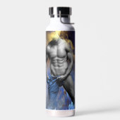 SlipperyJoe's Man steamy shirtloze borstrokken Waterfles (Links)