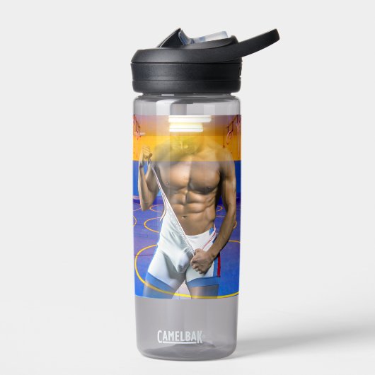 SlipperyJoe's Man, zes-pak worstelgymzaal b Waterfles (Links)