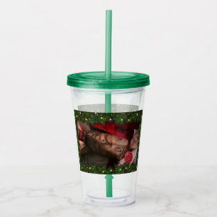 SlipperyJoe's mannelijke borst zes-pack buik bloot Acryl Drinkbeker