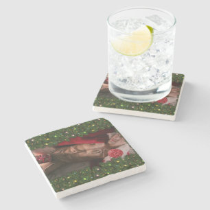 SlipperyJoe's mannelijke borst zes-pack buik bloot Stenen Onderzetter