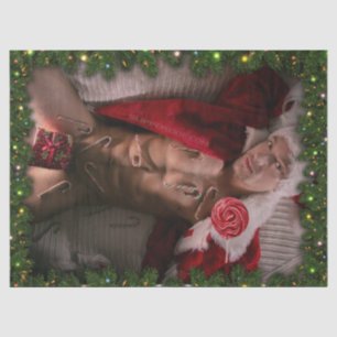 SlipperyJoe's mannelijke borst zes-pack buik bloot Tissuepapier