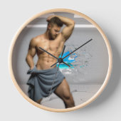 SlipperyJoe's Mannen handdoek gebroken witte bakst (Voorkant)