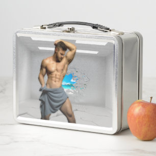 SlipperyJoe's Mannen handdoek gebroken witte bakst