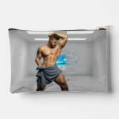 SlipperyJoe's Mannen handdoek gebroken witte bakst Etui (Achterkant)