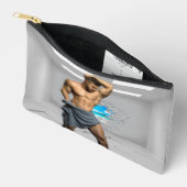 SlipperyJoe's Mannen handdoek gebroken witte bakst Etui (Open)