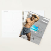 SlipperyJoe's Mannen handdoek gebroken witte bakst Planner (Display)