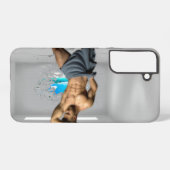 SlipperyJoe's Mannen handdoek gebroken witte bakst Samsung Galaxy Hoesje (Achterkant horizontaal)