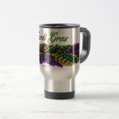 SlipperyJoe's Mardi Gras Bead Kettingen paarse gol Reisbeker (Voorkant rechts)