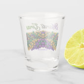 SlipperyJoe's Mardi Gras Bead Kettingen paarse gol Shot Glas (Achterkant)