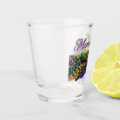 SlipperyJoe's Mardi Gras Bead Kettingen paarse gol Shot Glas (Links)
