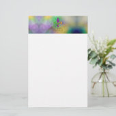 SlipperyJoe's Mardi Gras festival glittery fleur-d Briefpapier (Staand voorkant)