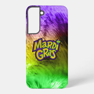 SlipperyJoe's Mardi Gras kroon paars goud groen w Samsung Galaxy Hoesje