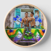 SlipperyJoe's Mardi Gras Mannen paarse gouden groe (Voorkant)