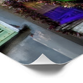 SlipperyJoe's Mardi Gras Mannen paarse gouden groe Perfect Poster (Hoek)