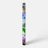 SlipperyJoe's Mardi Gras Mannen paarse gouden groe Samsung Galaxy Hoesje (Linkerkant)