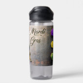 SlipperyJoe's Mardi Gras Mask paars Gold green bl Waterfles (Achterkant)