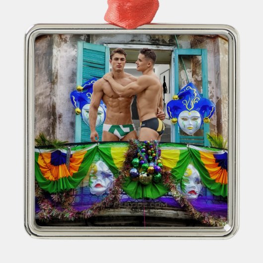 SlipperyJoe's Mardi Gras maskers kralen decoraties (Voorkant)