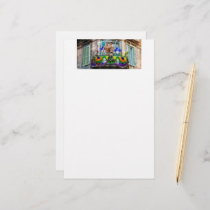 SlipperyJoe's Mardi Gras maskers kralen decoraties Briefpapier